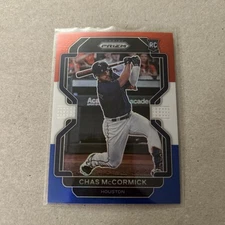 2022 Panini Prizm Chas McCormick #100 Red White & Blue Prizm (RC) Houston Astros