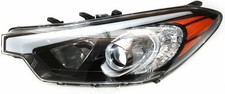 Headlight Assembly Left Driver Halogen Chrome Clear Lens 2014-2016 Kla Forte