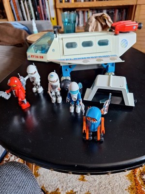 Playmobil Playmo Space 80iger Jahre Raumschiff Plus Figuren