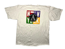 Vtg 90s ALL STAR CAFE x NEWYORK NYC Official White USA-MADE T-SHIRT Men's XL