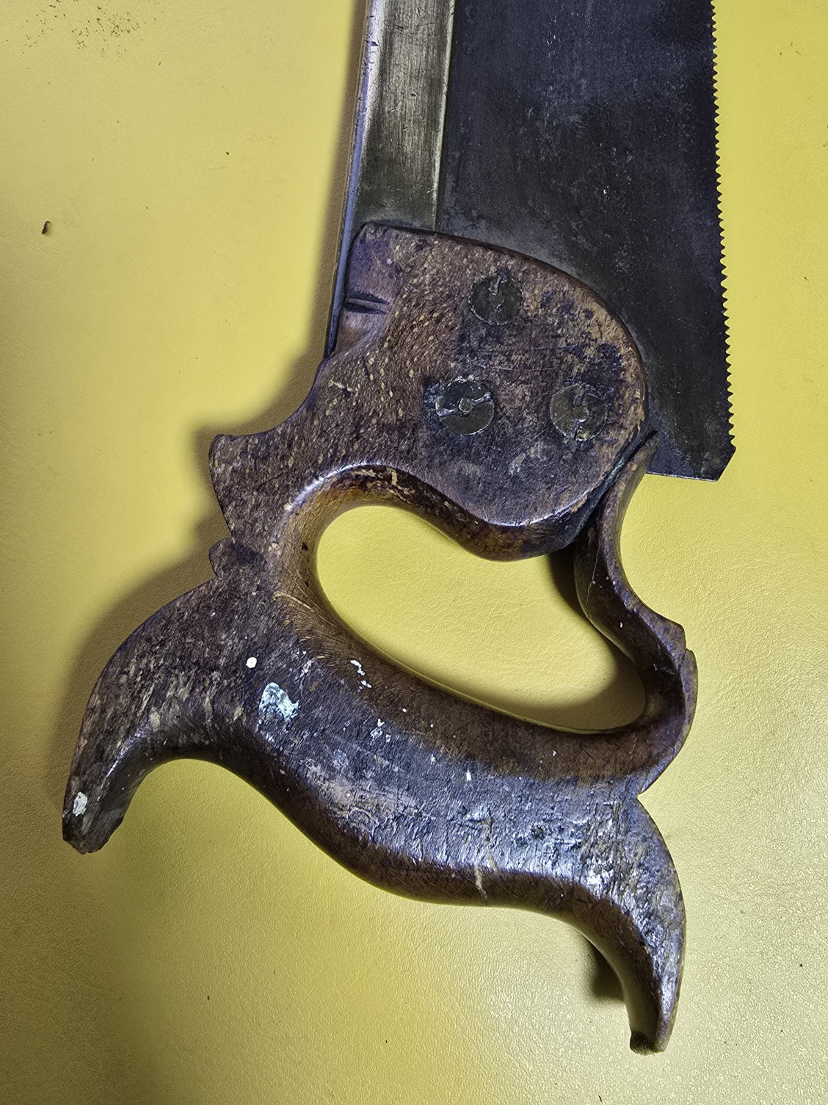 Rare Constantine Bros 14" Brass Back Saw Made In Sheffield