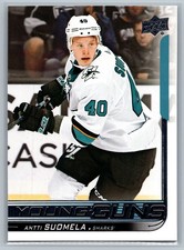 2018-19 Upper Deck #238 Antti Suomela San Jose Sharks RC Rookie Young Guns