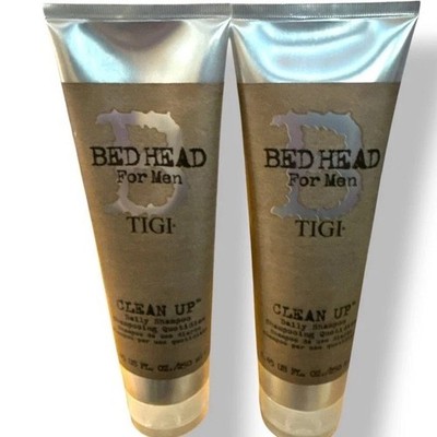 TIGI Bed Head For Men Clean Up Daily Shampoo Lot Of 2 (250ml)  NEW