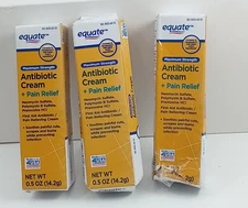 3 Equate Maximum Strength Antibiotic Cream + Pain Relief,BB DATE 2027/2028