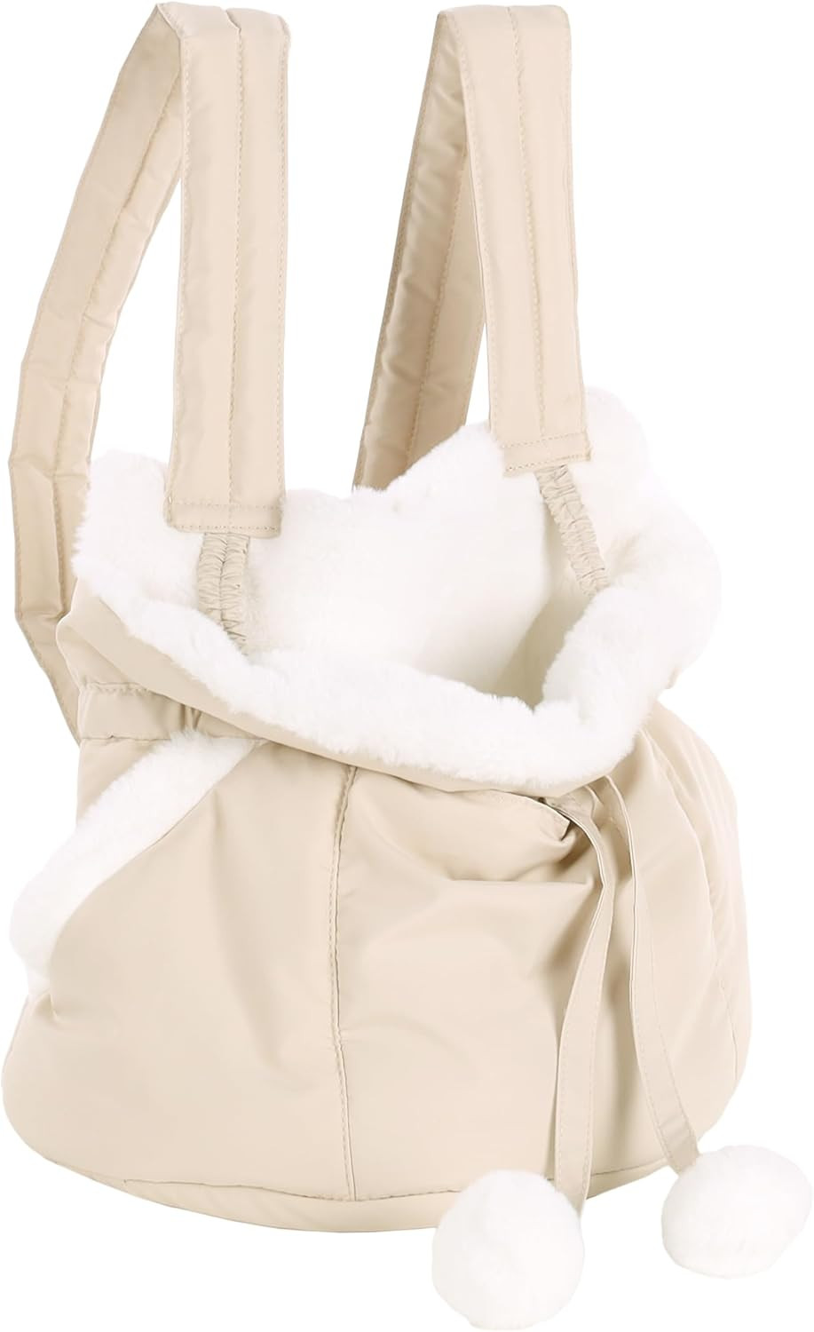 Trasportino Cuddi Peluche e Poliestere - Borsa Marsupio per Piccoli Animali