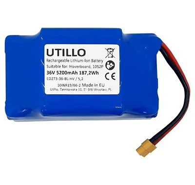 UTILLO 5,2Ah 36V Akku für Robway W2 W1 W3 5200 mAh