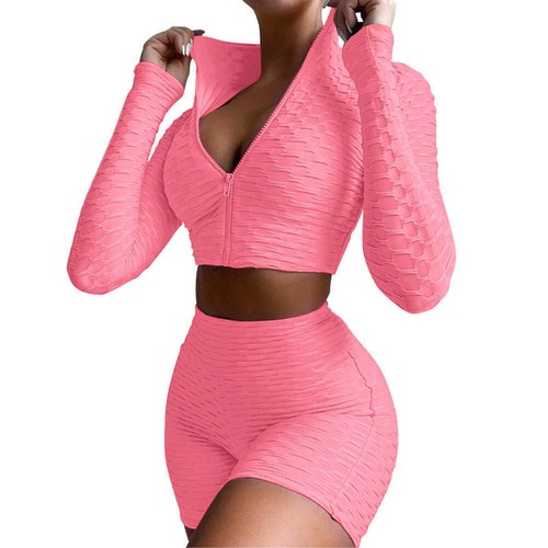 Women's Tracksuit Yoga Fitness Suit Activewear Set Tummy Control Butt Lift Long - Picture 7 of 60