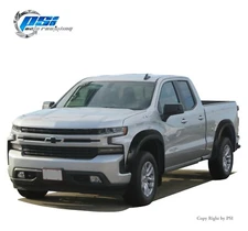 Pocket Bolt Style Paintable Fender Flares Fits Chevrolet Silverado 1500 19-21 