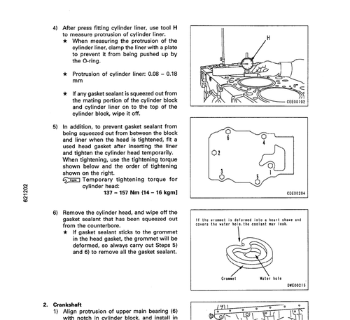 Komatsu 140E-2 Series Engine Service Manual FREE SHIPPING - Picture 9 of 11