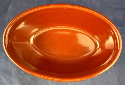 TST Genuine Oven Serve Ware Set of Two Oval 6 1/4 Inch Bowls Yellow & Brown - Picture 7 of 7