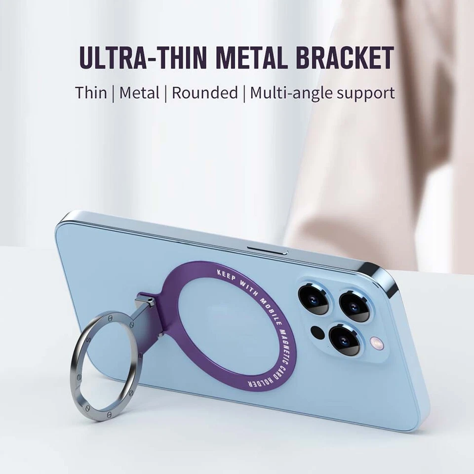 Cell Ring Holder Phone Stand, Universal Finger Holder Phone, 360 Degree Rotation - Image 4 of 4