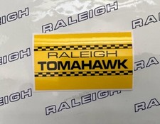 RALEIGH TOMAHAWK MKI SEAT DECAL IN YELLOW & BLACK