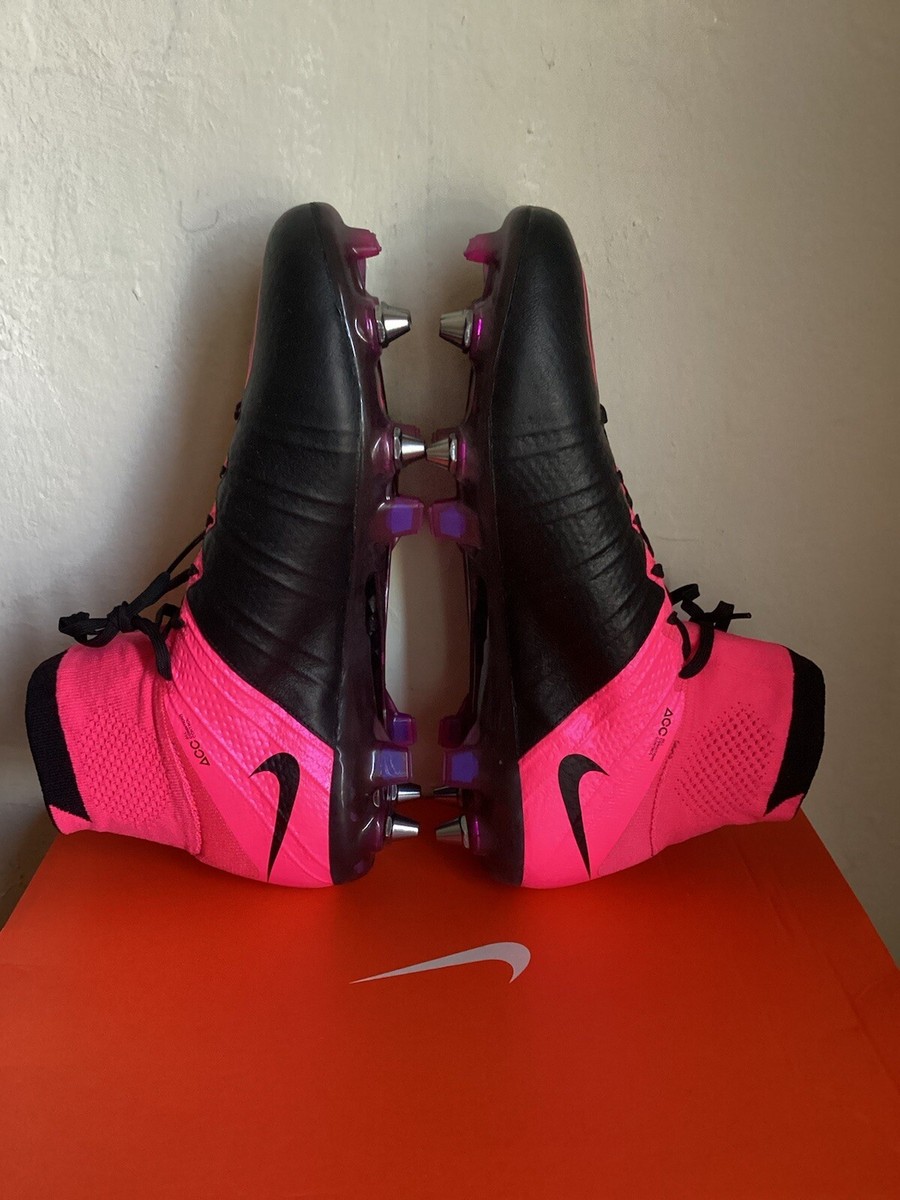 NIKE MERCURIAL SUPERFLY IV SG-PRO BLACK/PINK SOCCER CLEATS