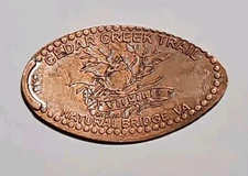 Cedar Creek Trail Natural Bridge, VA Elongated Pressed Penny