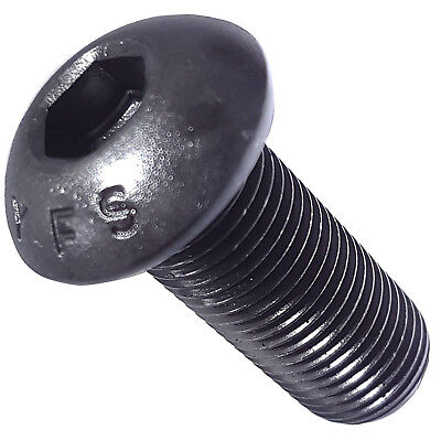 10-32 x 1-3/8" Button Head Socket Cap Screws Black Oxide Alloy Steel Qty 50