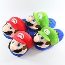 Lote de 2 pares de zapatillas Super Mario Bros talla única 27 cm Luigi Mario