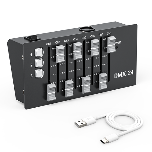 Rechargeable DMX 24 Channels Operator Console Controller for DJ Stage Lighting - Picture 9 of 11