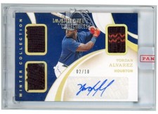 Yordan Alvarez 2020 Panini Immaculate Winter Collection Gold RC Patch Auto 02/10