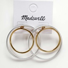 New 45mm MadeWell Loops Stud Earrings Gift Fashion Women Party Holiday Jewelry