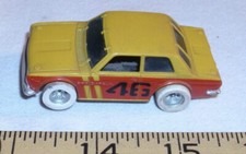 AURORA AFX 46 BRE DATSUN HO SLOT CAR 1970s IN YELLOW  RED