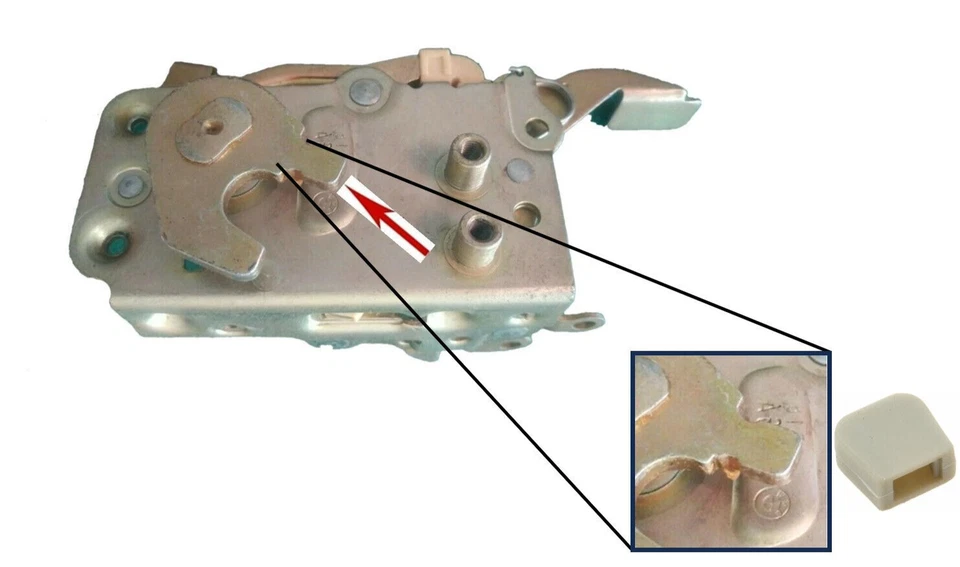 Kit de reparación de puños de palanca de pestillo de cerradura de puerta para BMW 66-89 difícil de cerrar Foto 2 de 2