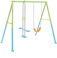 Intex Outdoor Garten Schaukelset 2Er Schaukel Und Gleitschaukel Blau/GrüN 44120