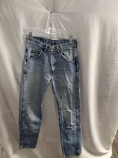 WRANGLER STRAIGHT LEG WOMENS JEANS 29 X 32 MEDIUM WASH HIGH RISE