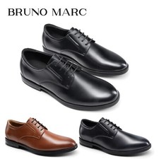 Bruno Marc Men's Dress Shoes Timeless Derby Upper Lace-Up Anti-Chafe Formal Shoe