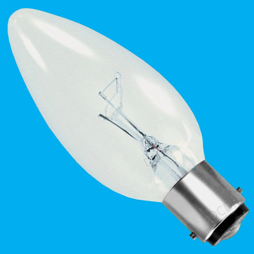 10x 25W Clear Candle Dimmable Filament Light Bulb B15 SBC Small Bayonet Cap
