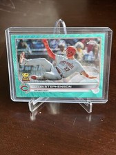 2022 Topps Chrome Base Aqua Lava #63 Tyler Stephenson /199 - Cincinnati Reds