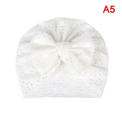 Sommer-Baby-Turban-Mütze mit Schleife, weich, elastisch, für Neugeborene  
