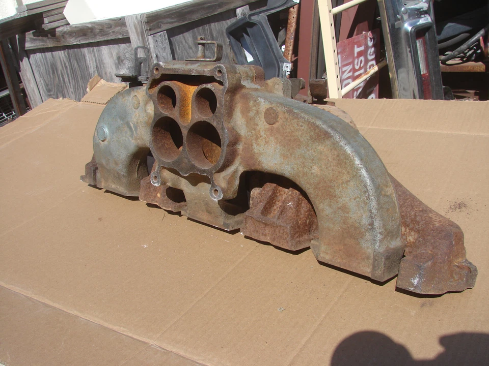 1966 1969 PONTIAC OHC 6 4 BL INTAKE EXHAUST MANIFOLD LEMANS FIREBIRD TEMPEST 67 - Image 3 of 4