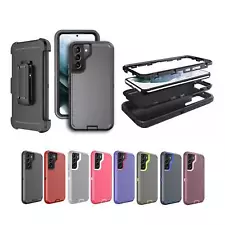 For Samsung Galaxy S21 Heavy Duty Full Body Hybrid Defender Rugged Case