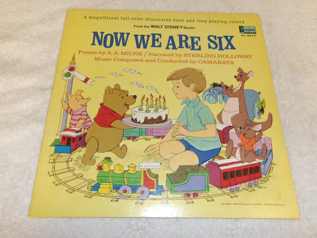 Now We Are Six Record Book Winnie The Pooh Disneyland ST