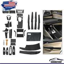 29pc Carbon Fiber Style Decor Interior Kit Cover Trim For Honda Accord 2008-2012