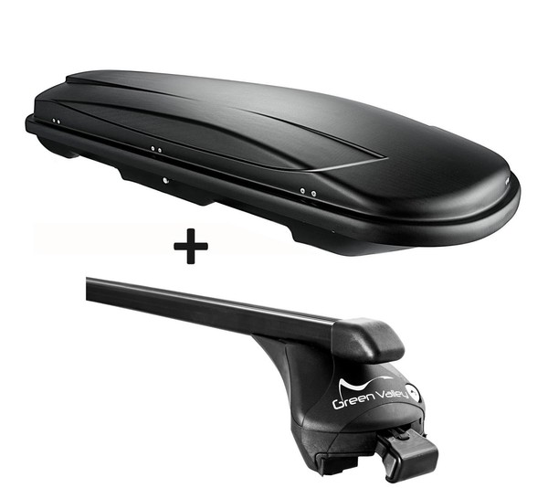 Skibox Schwarz Vdp JUXT600 Lit+RelingträGer FüR FüR Volvo XC60 Ab 08 Bis Auflieg-image