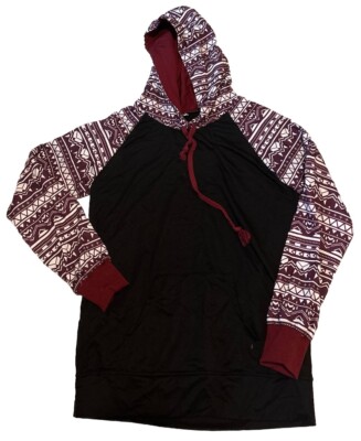 Unbranded Nordic Hooded Printed Sweater Size XL