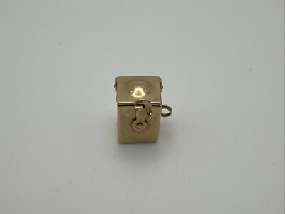 Einzigartiger 10k Gelbgold Jack in the Box, 3/8''x1/4'' Charm, 2,3g