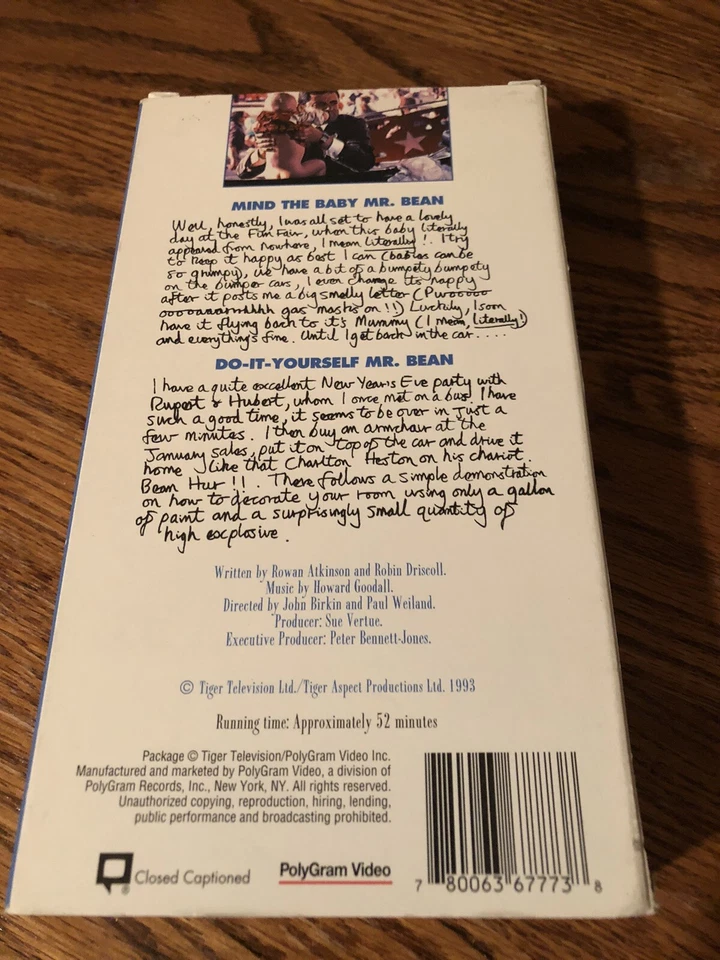 Mr. Bean - V. 4: The Perilous Pursuits of Mr. Bean VHS, 1996 - Image 2 of 3