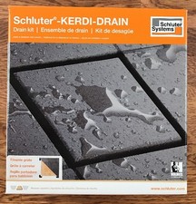 Schluter Kerdi Shower Drain Kit Tileable Grate PVC