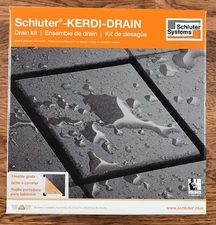 Schluter Kerdi Shower Drain Kit Tileable Grate PVC