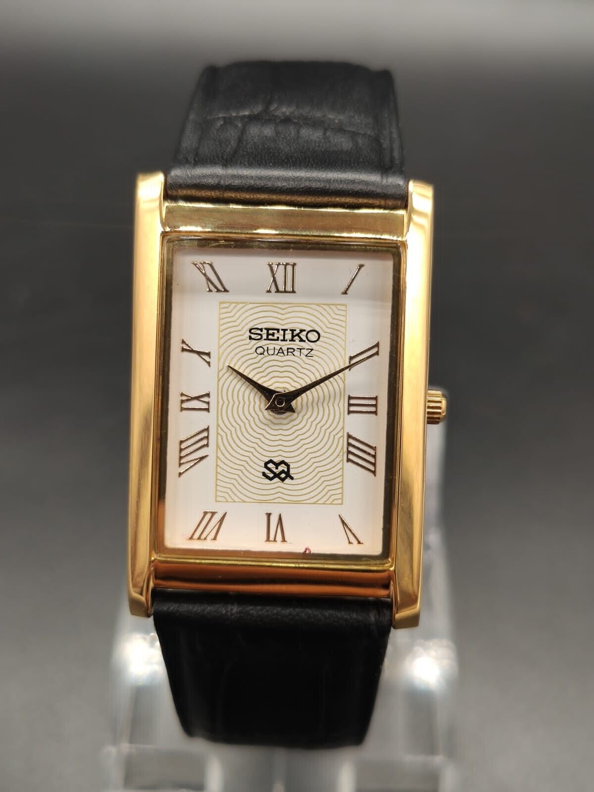 Vintage Seiko Quartz Slim Men's Wrist Watch Gold Plated Roman Dial Japan  Made | eBay