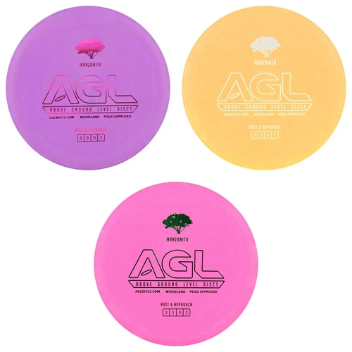 AGL Disc Golf Woodland Manzanita Putter 3/3/0/2 - Choose Exact