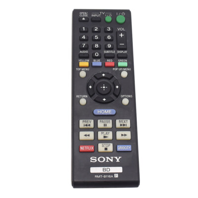Sony Fernbedienung für BDP-BX38 BDP-BX58 BDP-S380 BDP-S480 BDP-S310 RMT-B116A 