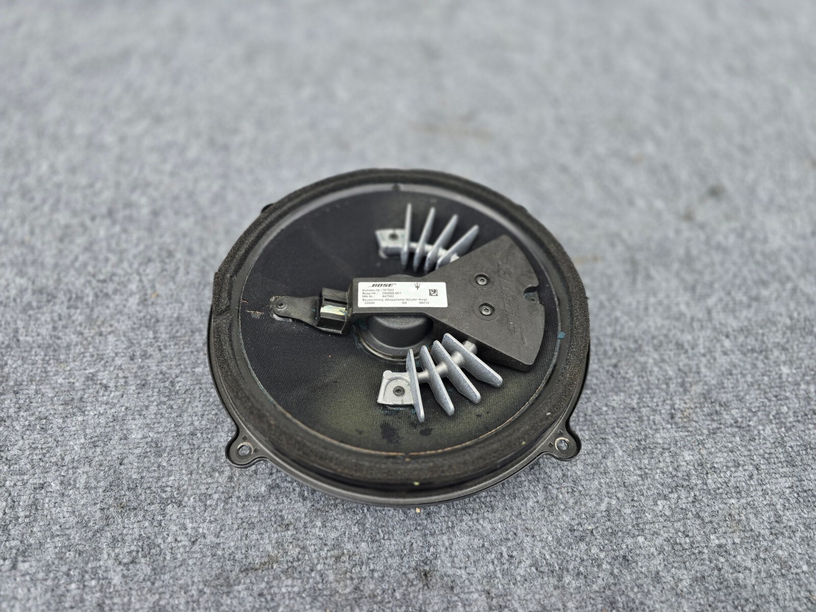 REAR BOSE SUBWOOFER SUB WOOFER SPEAKER SOUND OEM 119K 08-19 MASERATI GRANTURISMO