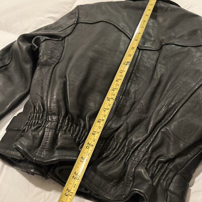 VTG Leather 2000 By Bloomerz Women XS Black 💯Leather Biker Jacket