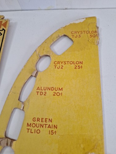Norton Scythe Stones Store Sign Display Cardboard Damaged Sharpening Knives - Picture 9 of 10