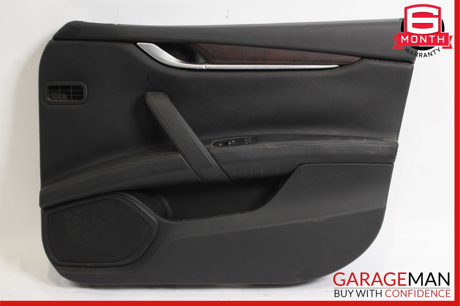 14-17 Maserati Ghibli Front Right Passenger Side Interior Door Panel Cover Black