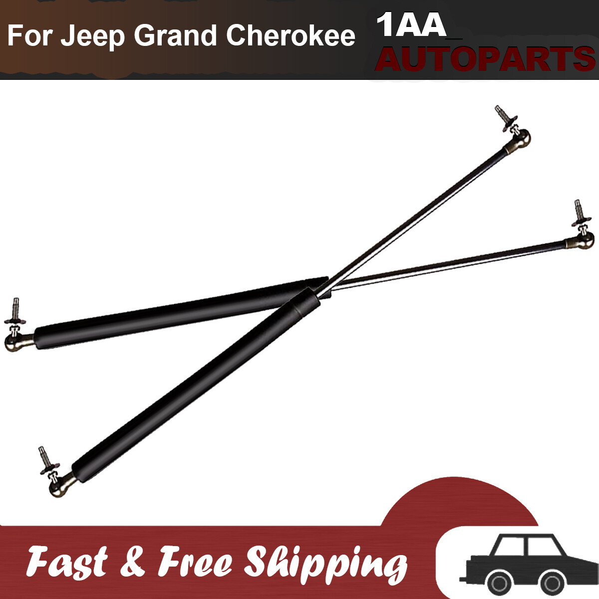 Pair Liftgate Hatch Tailgate Lift Supports Shocks For Grand Cherokee 2005-2010