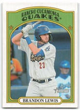 2021 Topps Heritage Minor League #82 Brandon Lewis Rancho Cucamonga Quakes 1BP